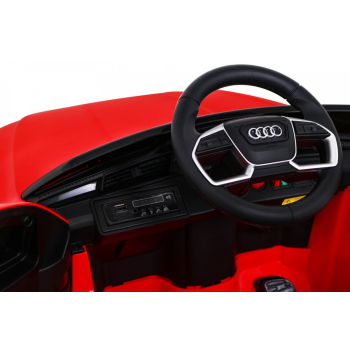 Audi E-Tron Sportback dla dzieci Czerwony + Pilot + Napęd 4x4 + Wolny Start + Radio MP3 + LED